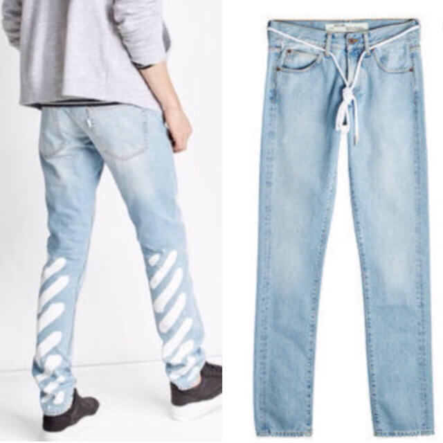 OFF-WHITE(オフホワイト)のoff-whiteジーンズ29値下げ メンズのパンツ(デニム/ジーンズ)の商品写真