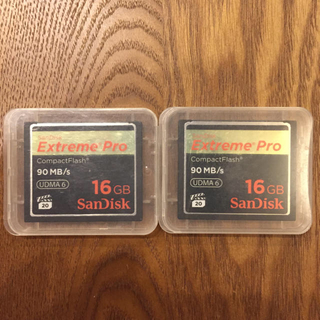 サンディスク(SanDisk)の[サンディスク]コンパクトフラッシュ16GB2枚セット(その他)