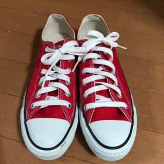 コンバース(CONVERSE)のコンバース赤  24.5cm(スニーカー)