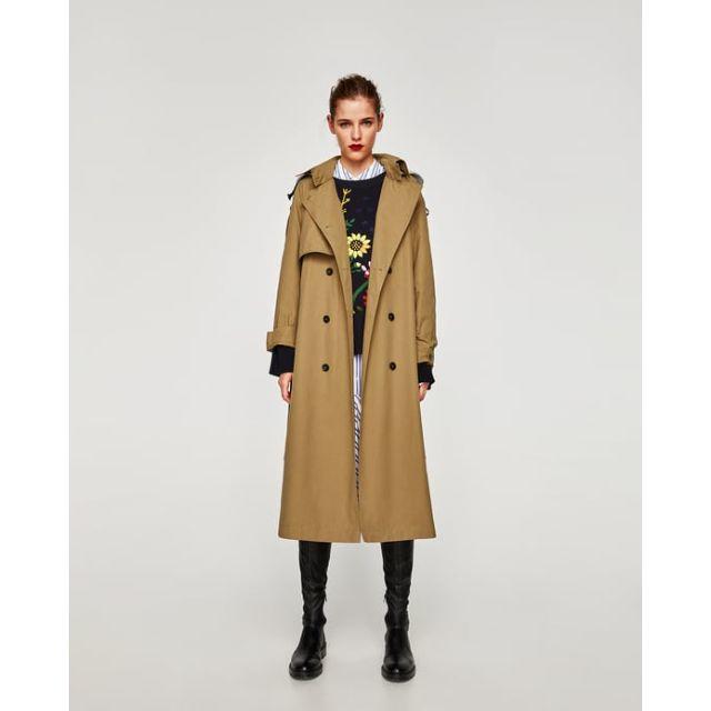 ZARA トレンチコート 取り外し可能フード付き XS 有名ブランド 28%割引 ZARA トレンチコート 取り外し可能フード付き XS 有名ブランド 28%割引