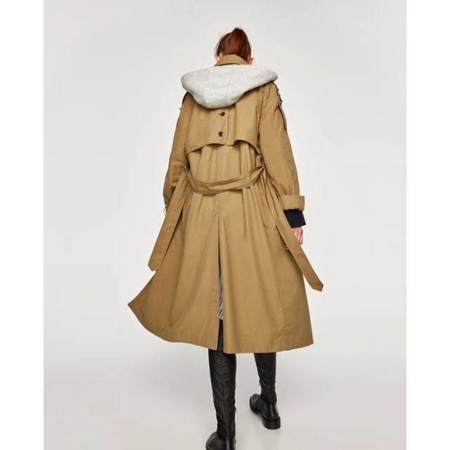 ZARA トレンチコート 取り外し可能フード付き XS 有名ブランド 28%割引 ZARA トレンチコート 取り外し可能フード付き XS 有名ブランド 28%割引