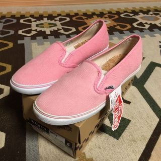 ヴァンズ(VANS)のvans sliponピンクバンススリッポン(スニーカー)