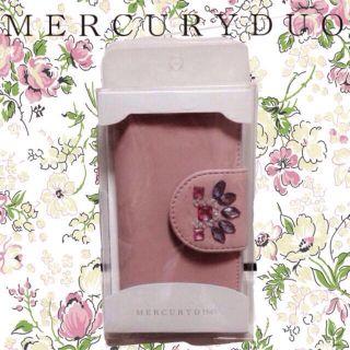 マーキュリーデュオ(MERCURYDUO)のMD♡ビジュー付きiPhoneケース(モバイルケース/カバー)