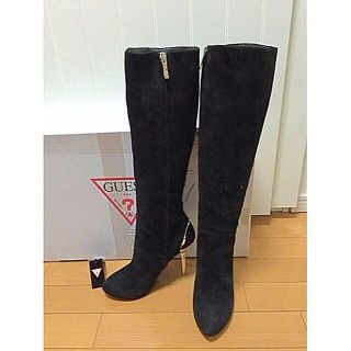 ゲス(GUESS)の美品★GUESSスウェードブーツ　37(ブーツ)