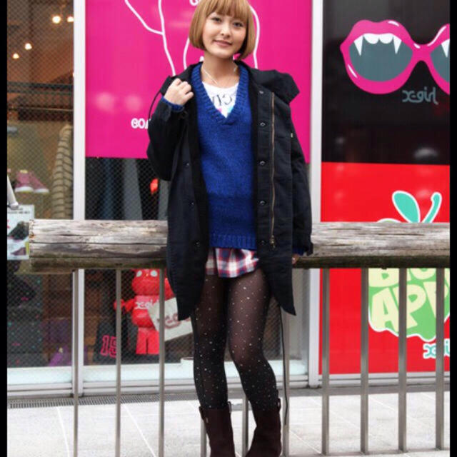 X-girl(エックスガール)のエックスガール モッズコート ミリタリーコート レディースのジャケット/アウター(モッズコート)の商品写真