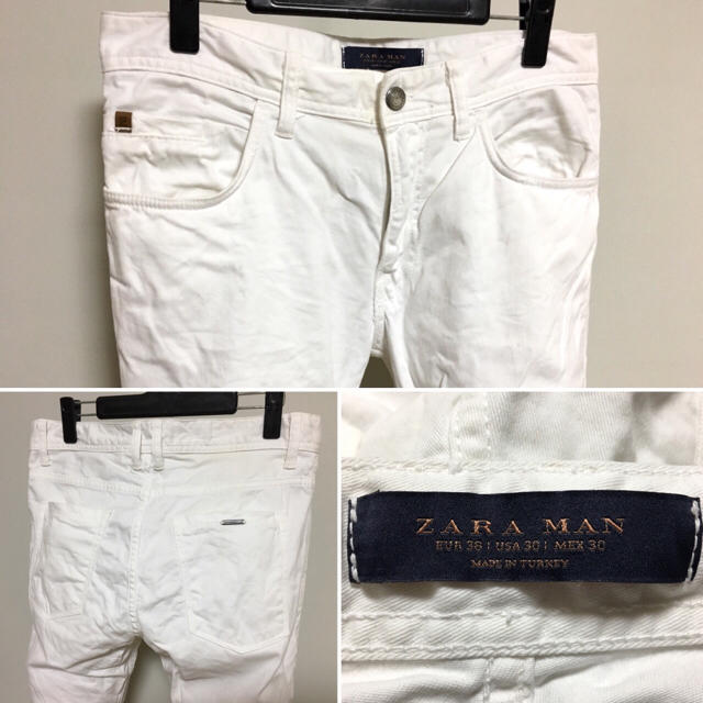 ZARA(ザラ)の【kuni様専用】ZARA MAN  ホワイト・スキニー・パンツ メンズのパンツ(その他)の商品写真