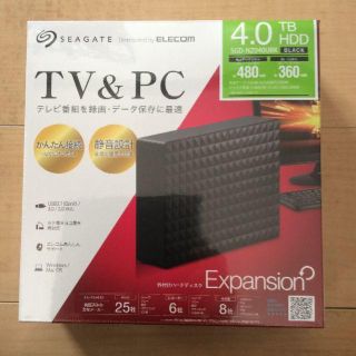 エレコム(ELECOM)の★新品★ 外付けHDD 4.0TB ELECOM SGD-NZ040UBK(PC周辺機器)