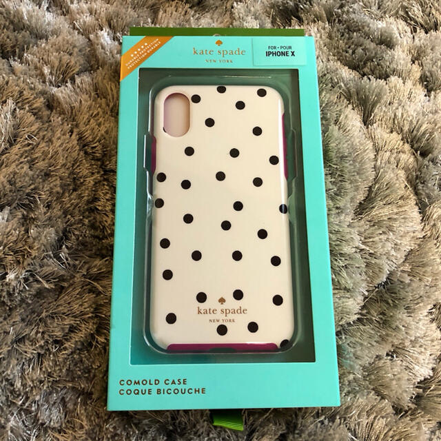 katespade iPhone xケース ダンシングドット