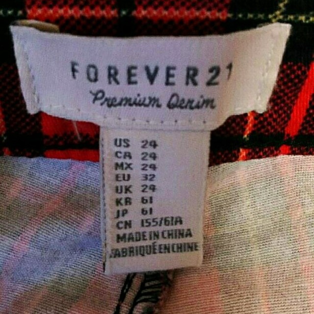 FOREVER 21(フォーエバートゥエンティーワン)のフォーエバー21　チェックパンツ レディースのパンツ(カジュアルパンツ)の商品写真