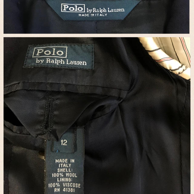 POLO RALPH LAUREN(ポロラルフローレン)のポロ バイ ラルフローレン ♡ イタリア製 紺ブレザー レディースのジャケット/アウター(テーラードジャケット)の商品写真