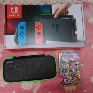 ニンテンドースイッチ(Nintendo Switch)の【Nintendo Switch スプラトゥーン2セット】(家庭用ゲーム機本体)