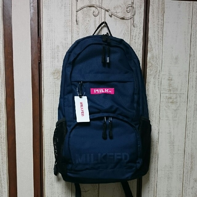 MILKFED. - MILKFED.【新品】BIG POCKET BACKPACK ネイビーの通販 by ...