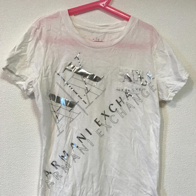 ARMANI EXCHANGE(アルマーニエクスチェンジ)のARMANI EXCHANGE 白Tシャツ レディースのトップス(Tシャツ(半袖/袖なし))の商品写真