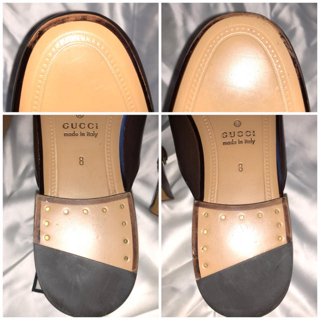 Gucci(グッチ)の【GUCCI】ホースビッド/レザースリッパ メンズ/レディース 送料無料 メンズの靴/シューズ(その他)の商品写真