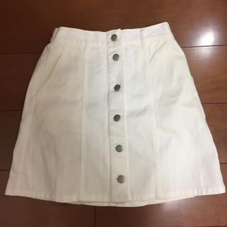 ウィゴー(WEGO)のWEGO 台形スカート （ホワイト）(ミニスカート)