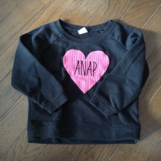 ANAP Kids(アナップキッズ)のANAPトレーナー（110） キッズ/ベビー/マタニティのキッズ服女の子用(90cm~)(Tシャツ/カットソー)の商品写真