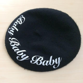 リルリリー(lilLilly)のリルリリー ベレー帽 黒(ハンチング/ベレー帽)