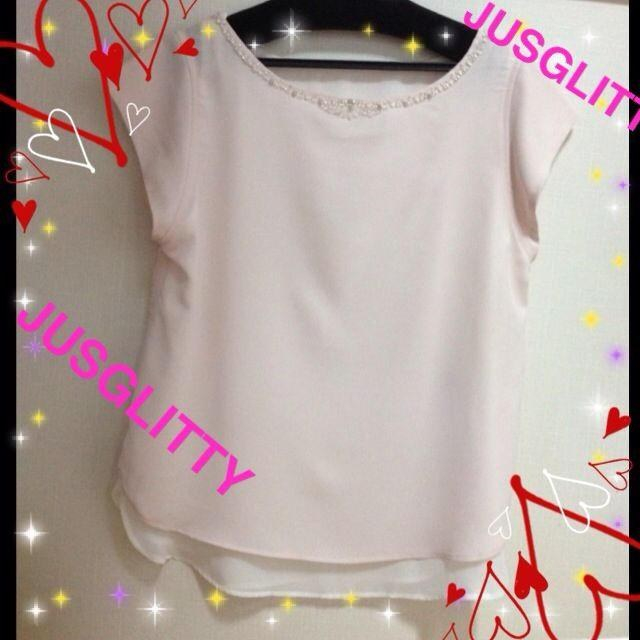 JUSGLITTY(ジャスグリッティー)の♡ジャス  ピンク ブラウス♡ レディースのトップス(シャツ/ブラウス(半袖/袖なし))の商品写真