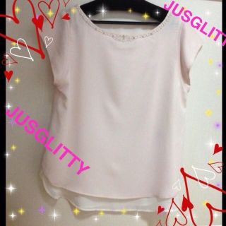 ジャスグリッティー(JUSGLITTY)の♡ジャス  ピンク ブラウス♡(シャツ/ブラウス(半袖/袖なし))