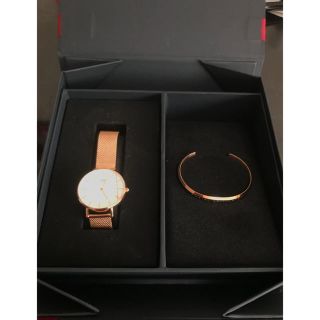 ダニエルウェリントン(Daniel Wellington)の【新品】ダニエルウェリントン✳︎ローズゴールド✳︎バングルセット(腕時計)