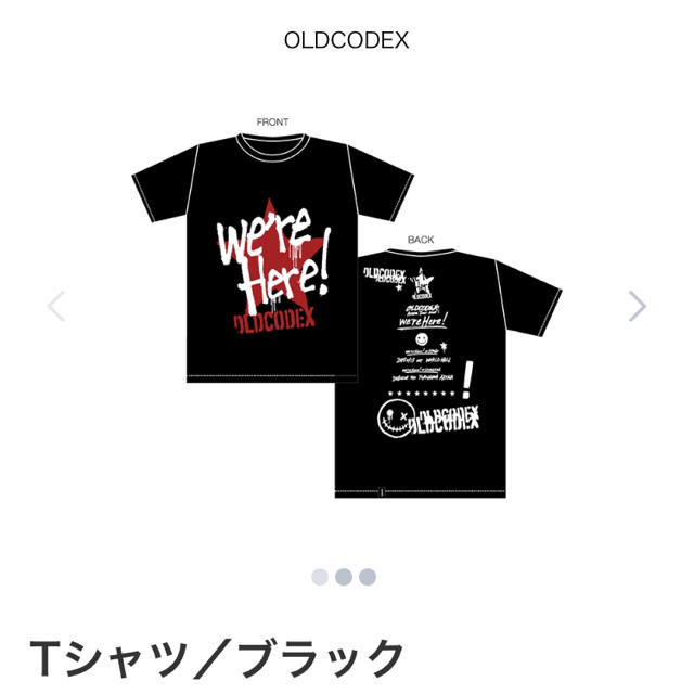 OLDCODEX Tシャツ ブラック エンタメ/ホビーの声優グッズ(Tシャツ)の商品写真
