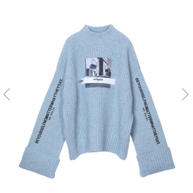 Ameri VINTAGE(アメリヴィンテージ)のPHOTO PRINT KNIT Amerivintage レディースのトップス(ニット/セーター)の商品写真