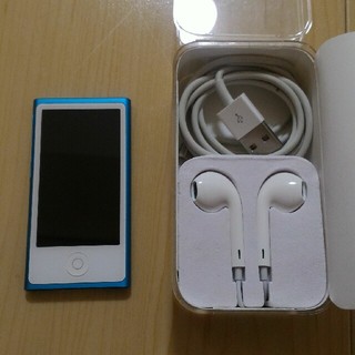アップル(Apple)のiPod　nano 16GB　Blue(ポータブルプレーヤー)