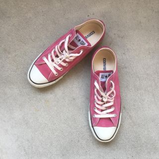 コンバース(CONVERSE)のConverse 26.0 ローカットスニーカー スエード ピンク(スニーカー)