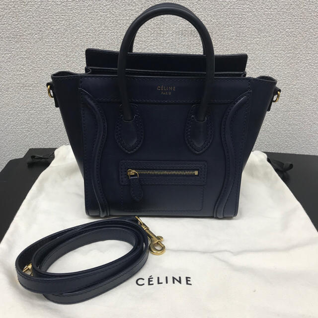 おすすめ セリーヌ ミー - celine 2WAY ナノショッパーネイビー