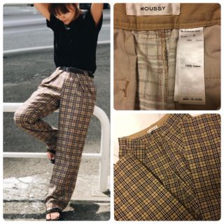 マウジー(moussy)のMOUSSY vintage plaid remake pantsチェックパンツ(カジュアルパンツ)