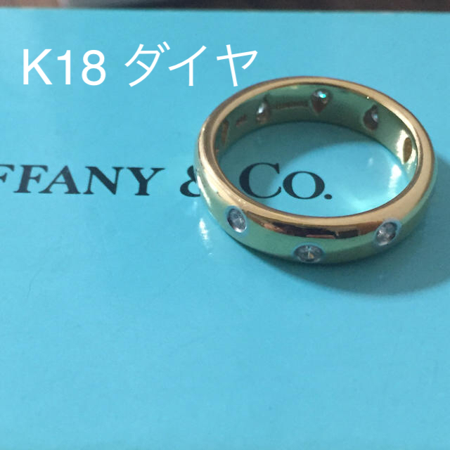 Tiffany ドッツ ダイヤ  リング k18リング(指輪)