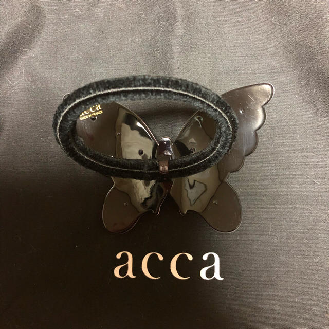 acca(アッカ)のacca♡FLYING HAPPY♡ドレスポニー♡ピンク♡蝶々 レディースのヘアアクセサリー(ヘアゴム/シュシュ)の商品写真
