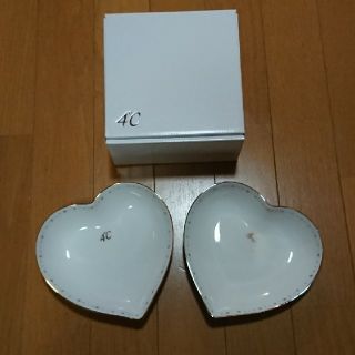 ヨンドシー(4℃)のまさやん様専用  新品 4℃ ハートお皿♥️ゴールド&シルバー(食器)