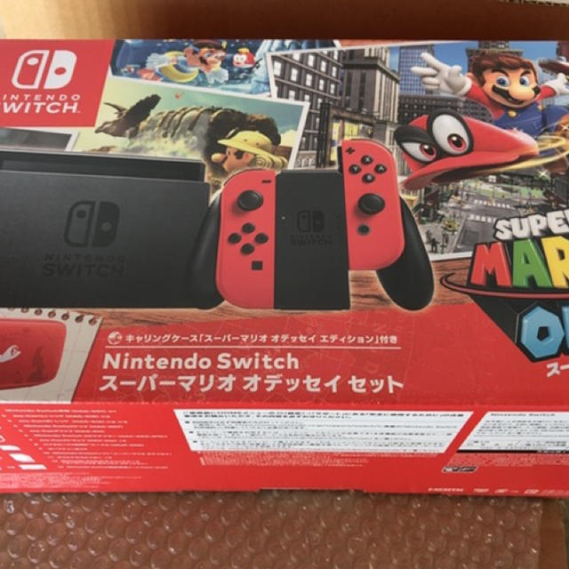 Nintendo Switchスーパーマリオオデッセイセット 本体同梱版1セット1台Joy-Conレッド