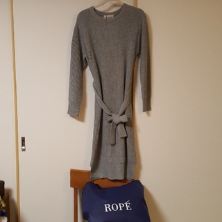 ロペ(ROPE’)のmiduki様専用　新品未使用　ROPE　ニットワンピ(ひざ丈ワンピース)