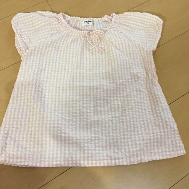 UNIQLO(ユニクロ)の美品 ユニクロ キッズ トップス 120 チュニック キッズ/ベビー/マタニティのキッズ服女の子用(90cm~)(その他)の商品写真