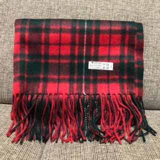 Johnstons - カシミヤ ストール 赤チェックの通販 by