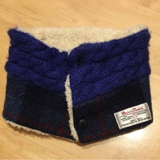 シマムラ(しまむら)の美品☆ ハリスツイード   ネックウォーマー  キッズ用(マフラー/ストール)