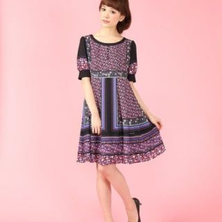 ドーリーガールバイアナスイ(DOLLY GIRL BY ANNA SUI)のドーリーガールバイアナスイ♡花柄ワンピ♡(ひざ丈ワンピース)