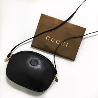 グッチ(Gucci)の超美品♡レア♡グッチ♡ロゴプレートつき♡レザーショルダーバッグ♡型押し(ショルダーバッグ)