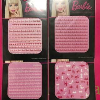 バービー(Barbie)のBarbie  バービー  ネイルシール  ４点セット(ネイル用品)