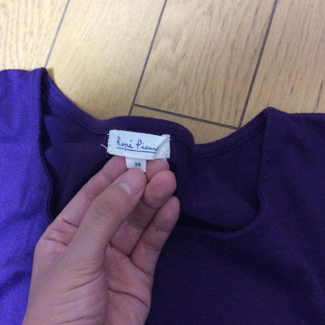 Rope' Picnic(ロペピクニック)の濃い目紫色シャツ レディースのトップス(Tシャツ(半袖/袖なし))の商品写真