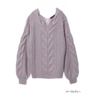 ダブルクローゼット(w closet)の《ゆっち様専用》closet ボリューム袖ケーブルニット(ニット/セーター)