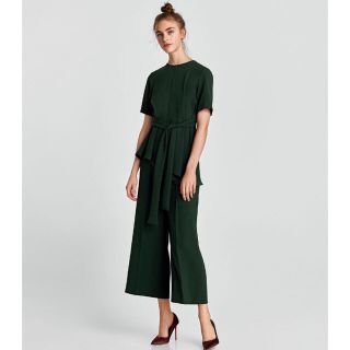 ザラ(ZARA)のザラ  クロップドワイドパンツ(クロップドパンツ)