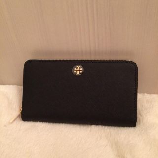 トリーバーチ(Tory Burch)のトリーバーチ 長財布 黒 レザー 財布(財布)