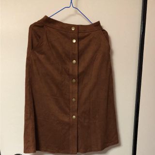 ダブルクローゼット(w closet)のw closet. 膝丈スカート フリーサイズ ブラウン(ひざ丈スカート)