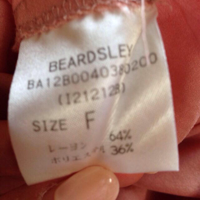 BEARDSLEY(ビアズリー)の昨年購入ブラウス レディースのトップス(シャツ/ブラウス(半袖/袖なし))の商品写真