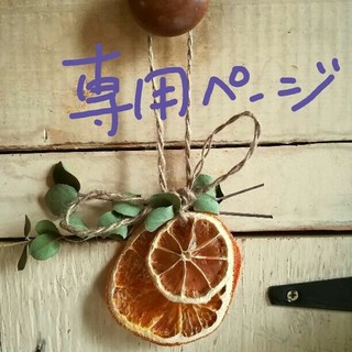 おもち様専用ページ　オレンジサシェ　1(ドライフラワー)