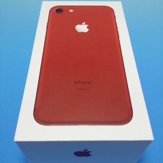 アップル(Apple)の【au】 iPhone7 128GB RED SIMフリー 未使用品(スマートフォン本体)