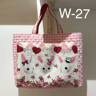 うさぎ の アリス レッスンバッグ＆シューズ入れ ピンク(外出用品)